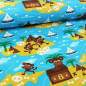 Preview: Bio Jersey Stoff Monkeytreasure – Affenparty von BORA | Kinderjersey Meterware von Lillestoff